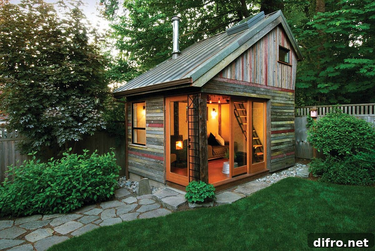 Small backyard unit for privacy