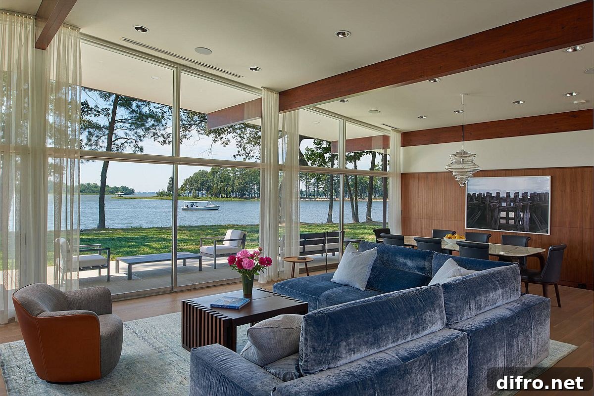 Home with river views