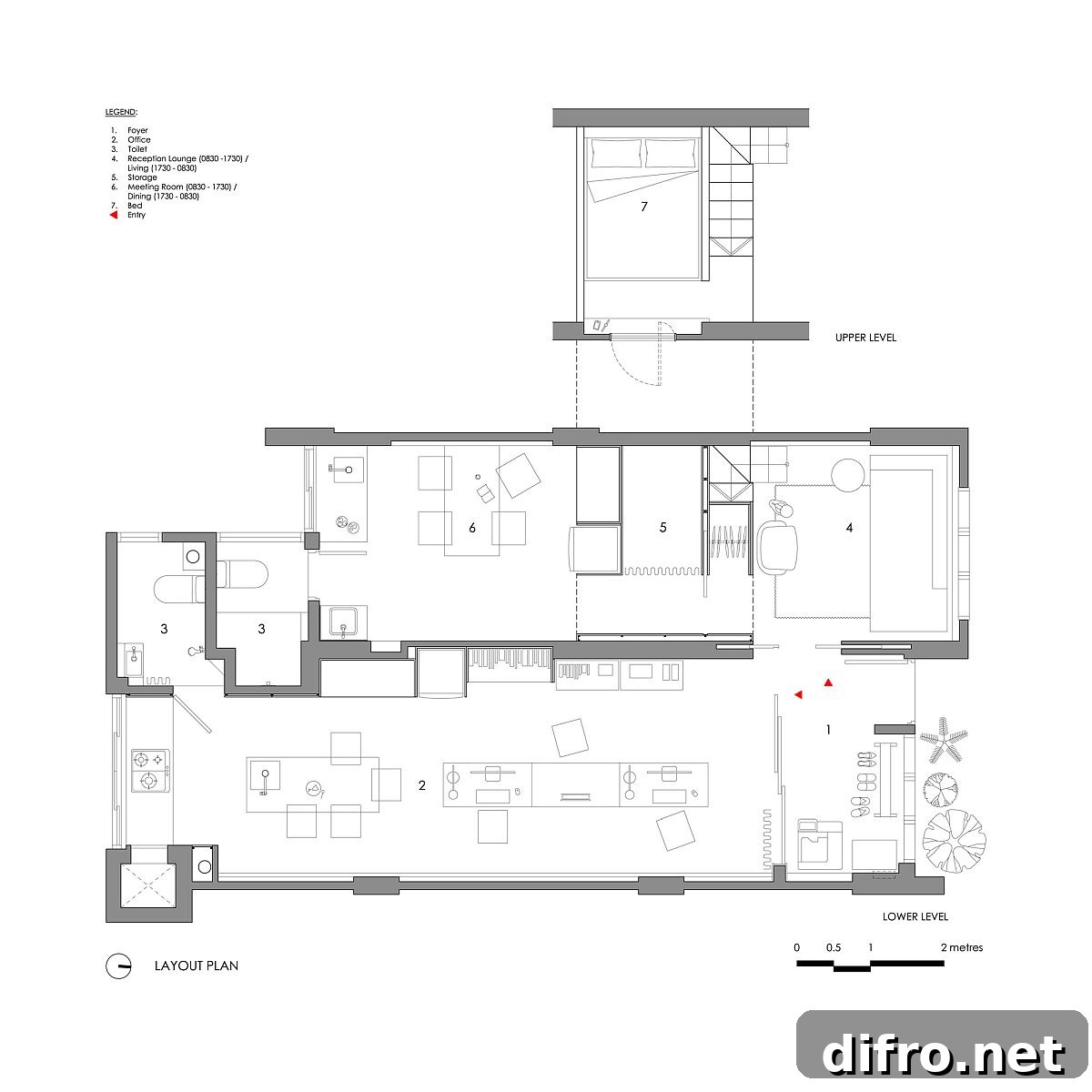 Design plan and layout of Apartment Renovation in Singapore inside HDB building