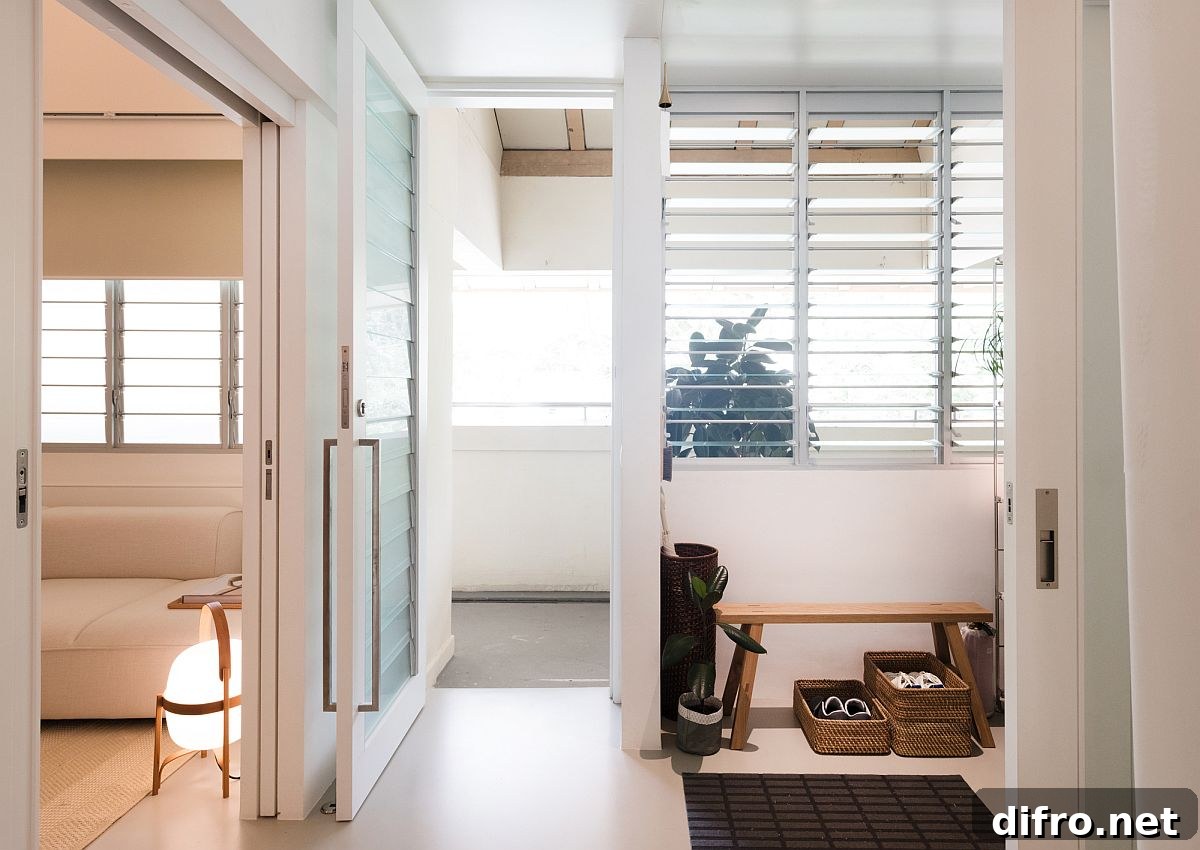 Renovated small apartment in Singapore with space-savvy design