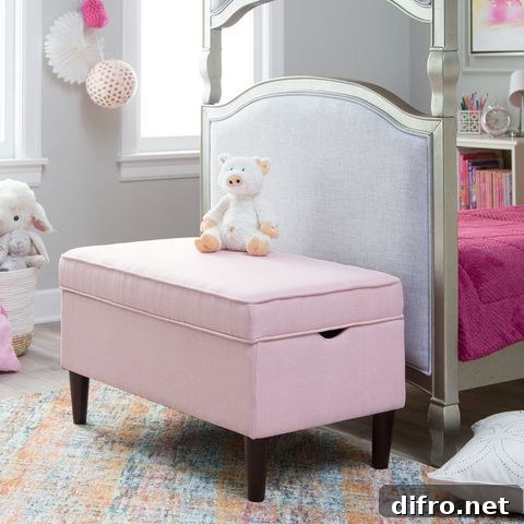 This toy storage could also serve as furniture