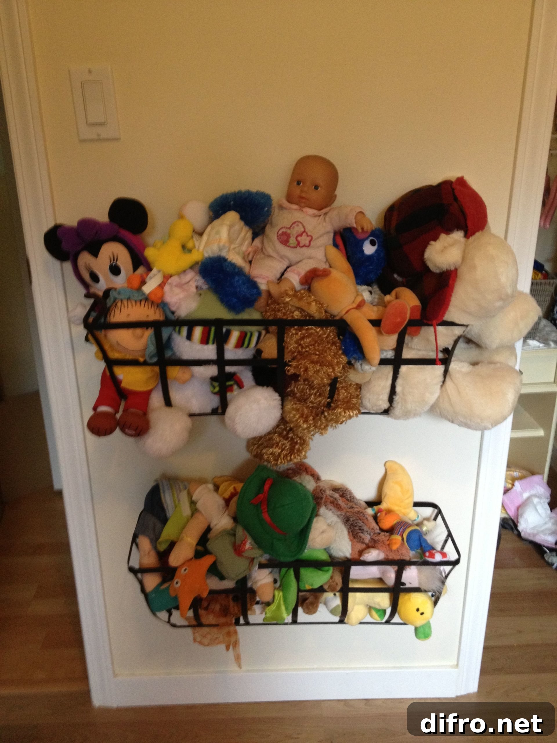 Metal planter for stuffed animals