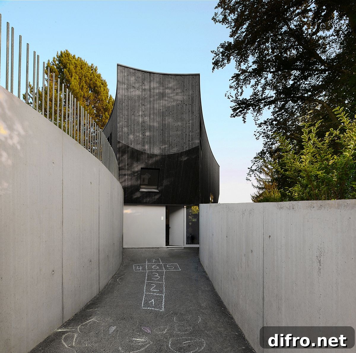 Entry with walkway