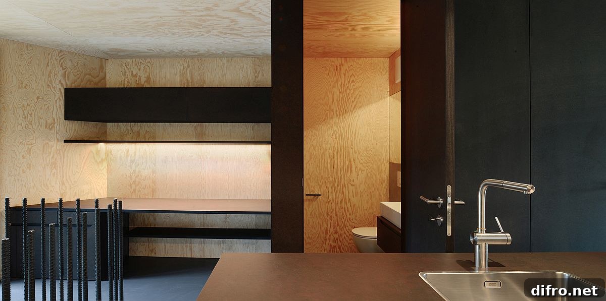 Minimal wooden interior