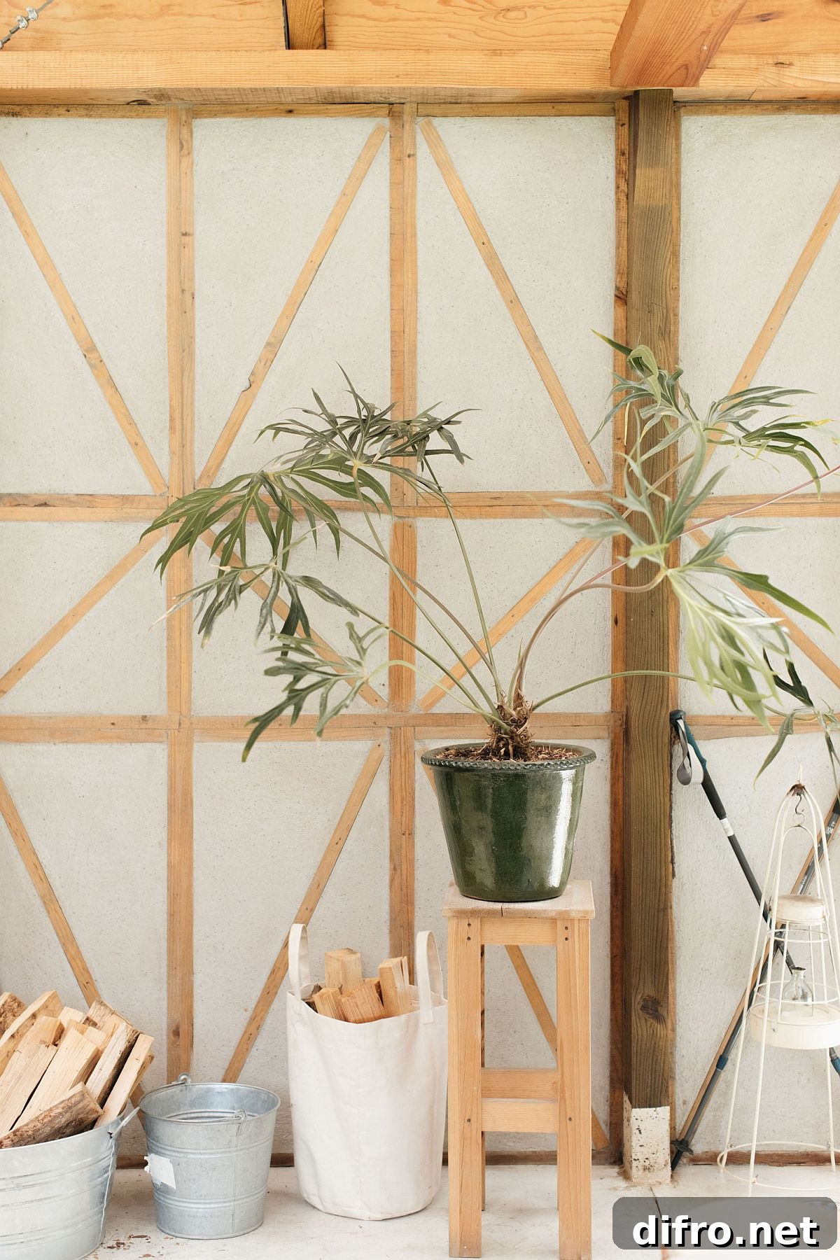 Scandinavian-inspired touches in the cabin-style interior