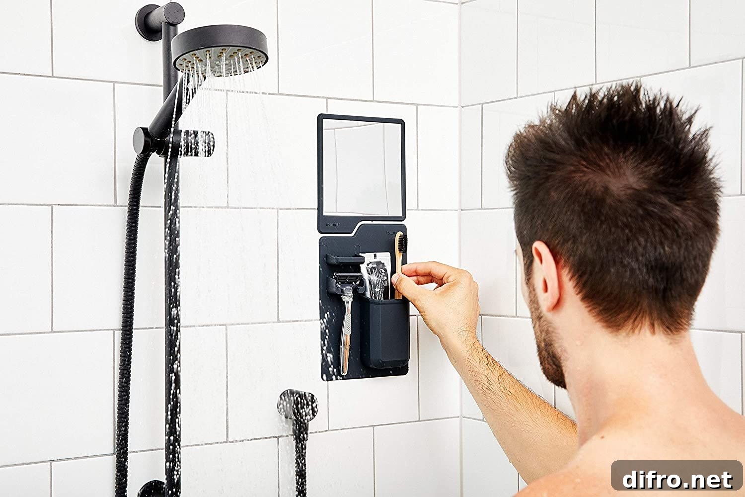 Silicone shower organizer