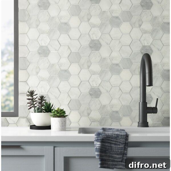 Mosaic kitchen backsplash