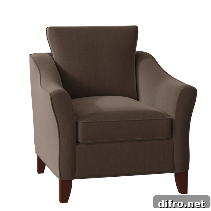 Dark brown armchair