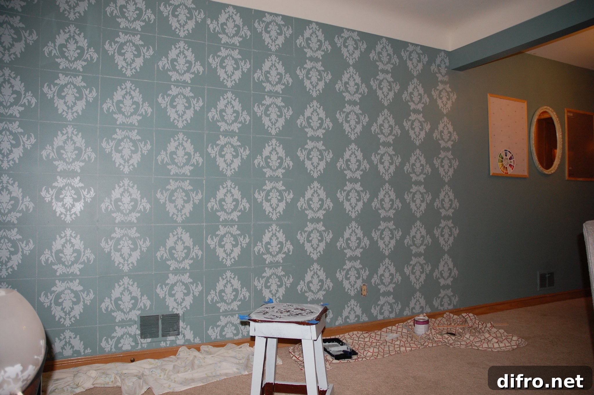 Wall stencil design