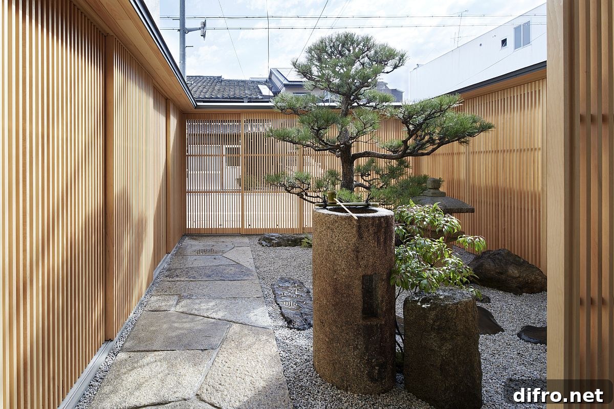 Zen-styled traditional Japanese garden is a great place to rest and relax