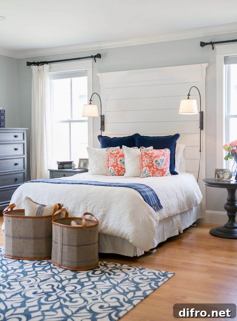 Bedroom with Accent Pillows