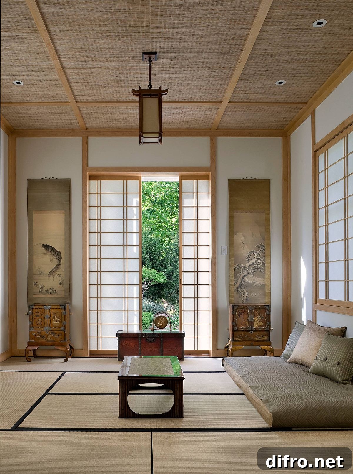 Asian-style room for rest and relaxation
