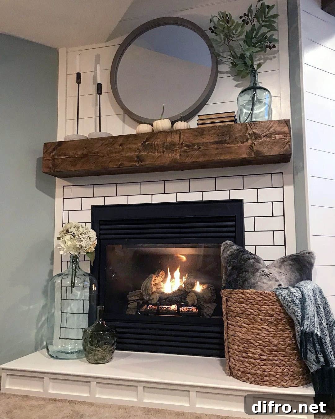 Unique Mantel for Fireplace