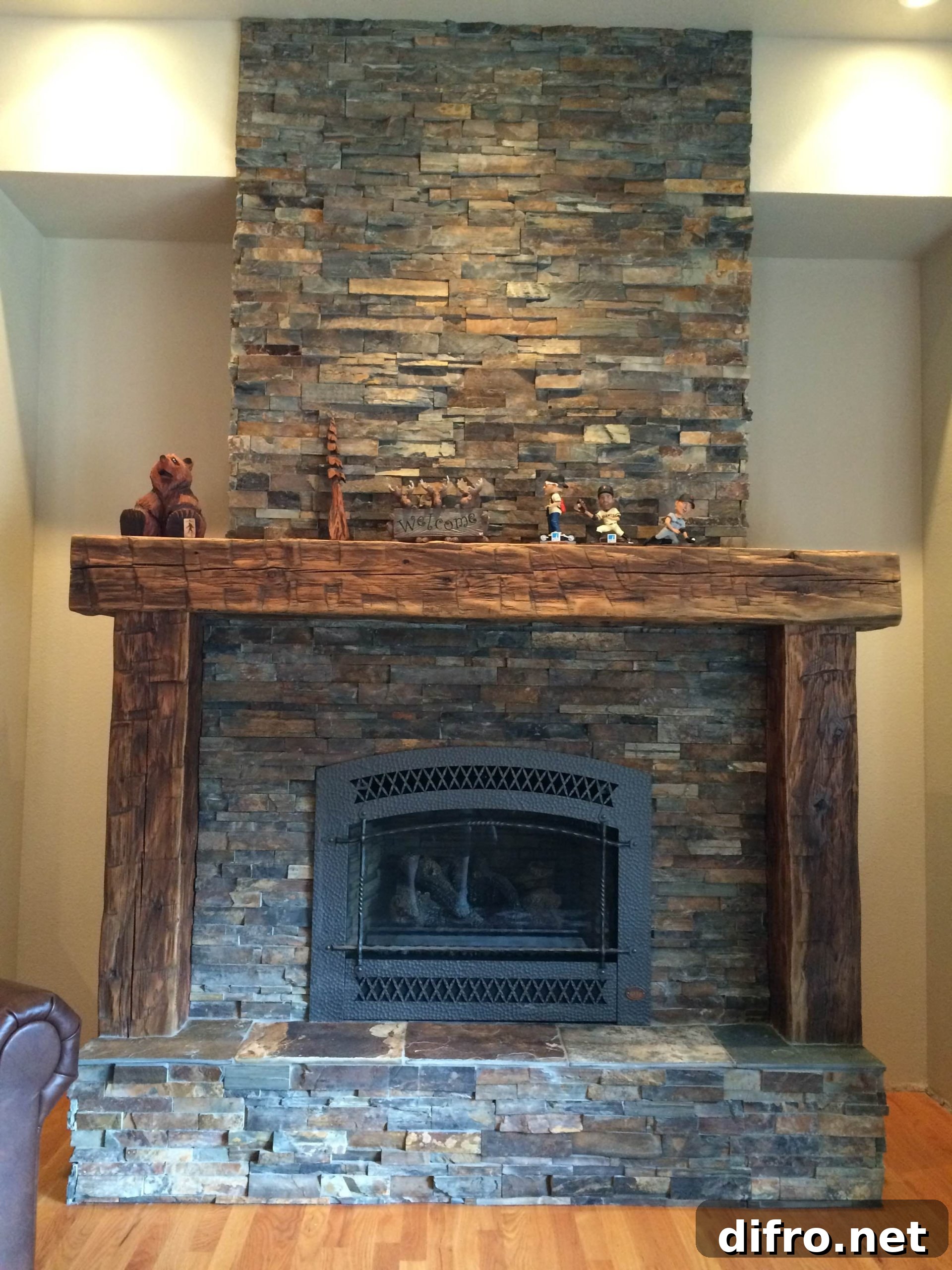 Fireplace Rustic Mantel