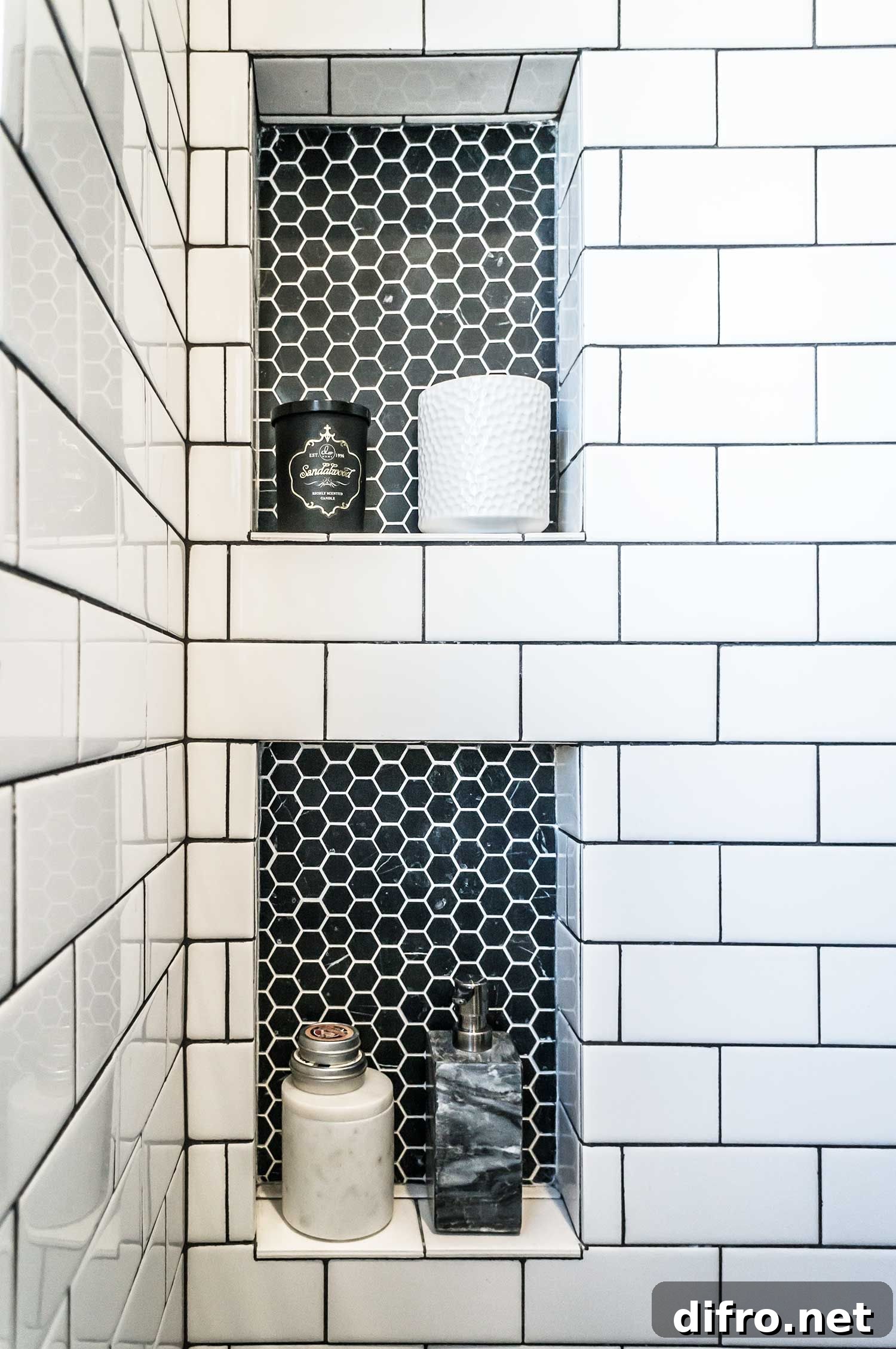 Patterned Shelving Unit