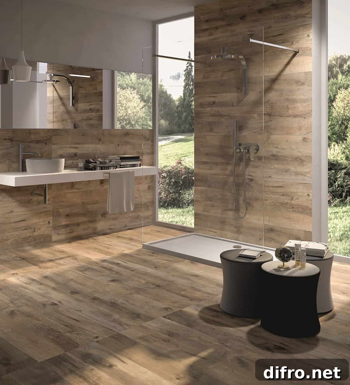 Faux Wood Tiles