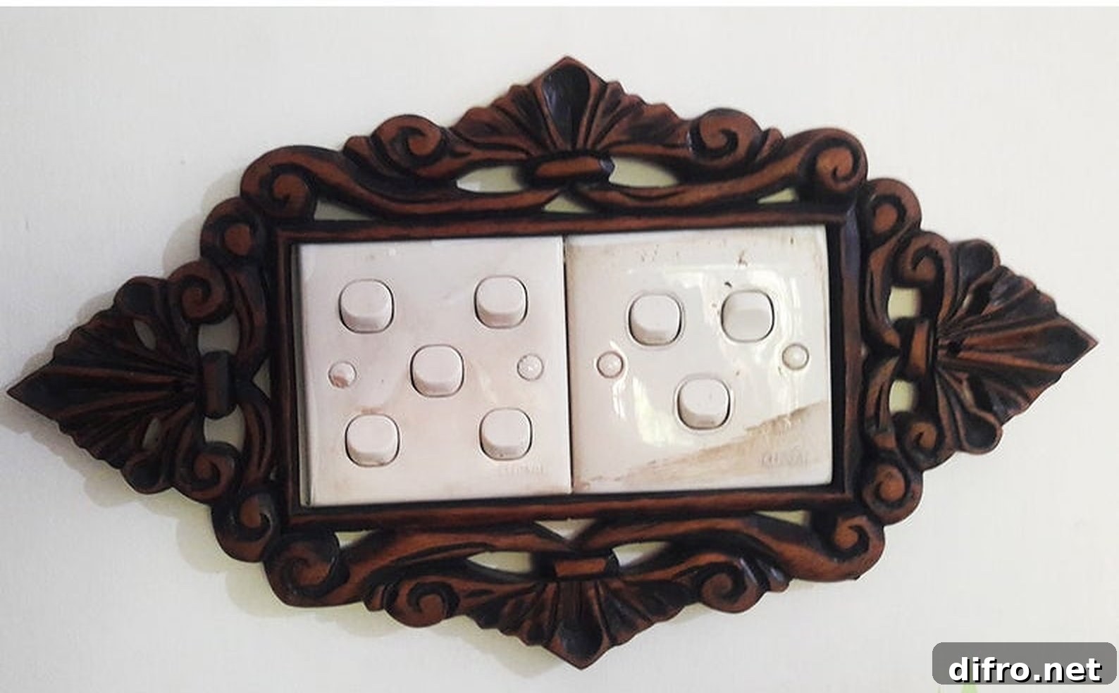 Switch molding in intricate design