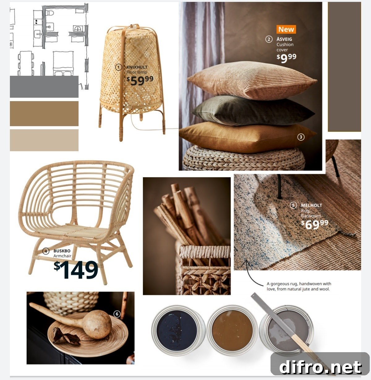 Ikea Colour Scheme and Wooden Features