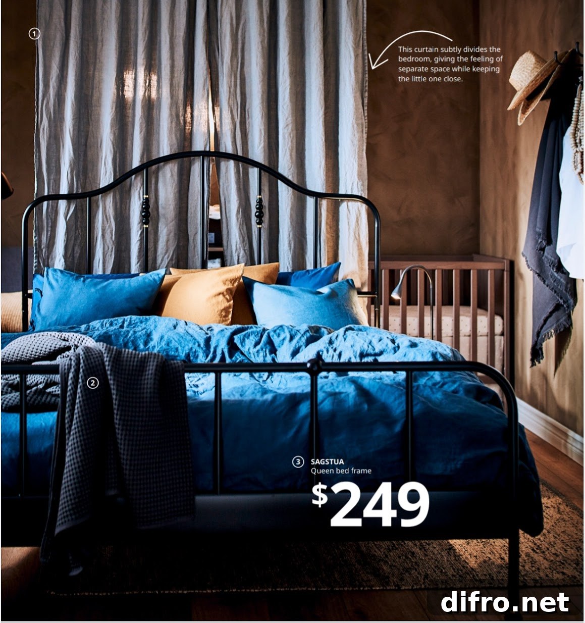Ikea Puderviva Queen Bud Duvet Cover