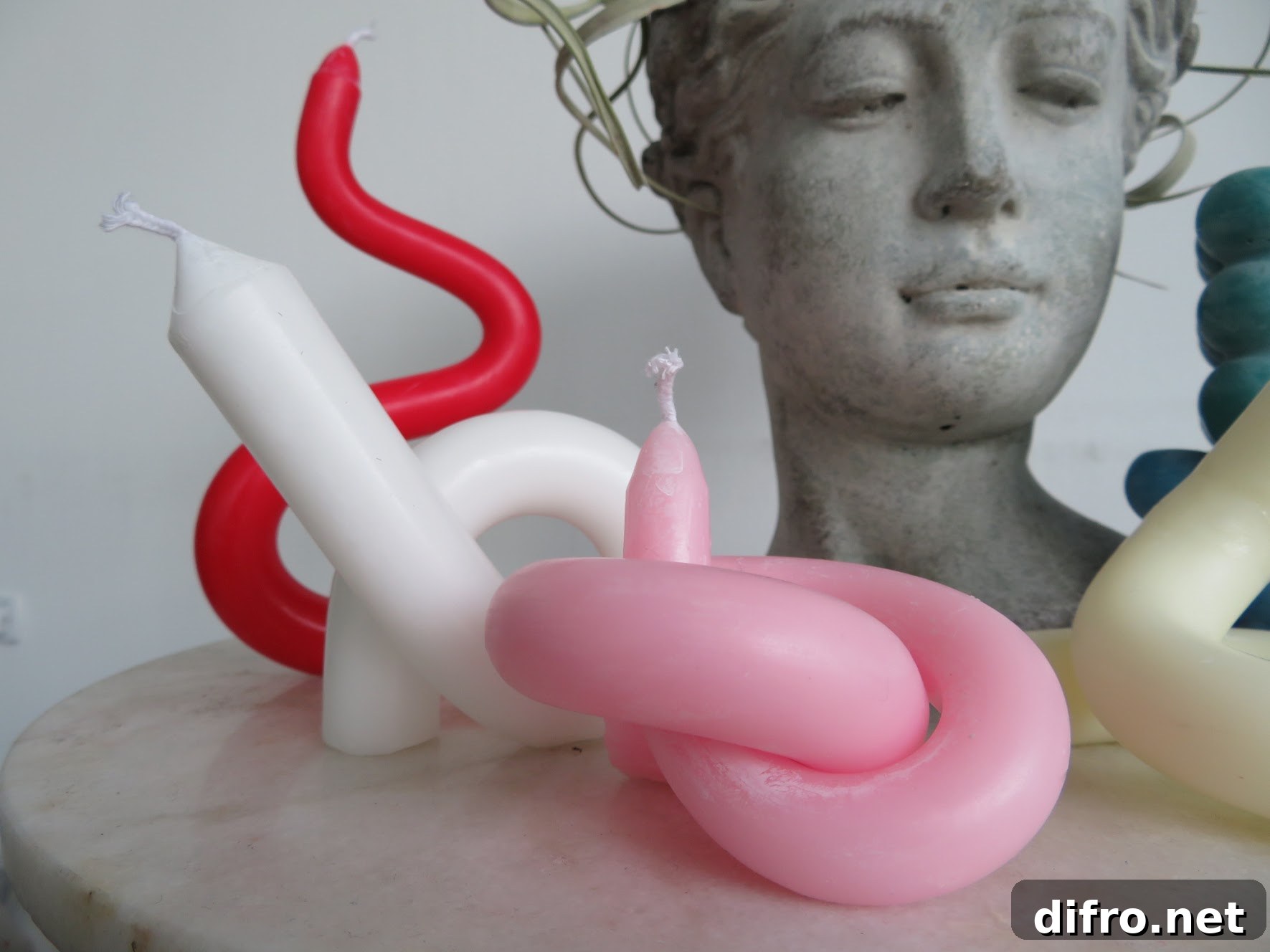 Trendy Bendy DIY Candles Pink White Red
