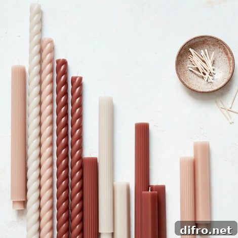 Rose and Rust Tones Taper Candles Urban Outfitters