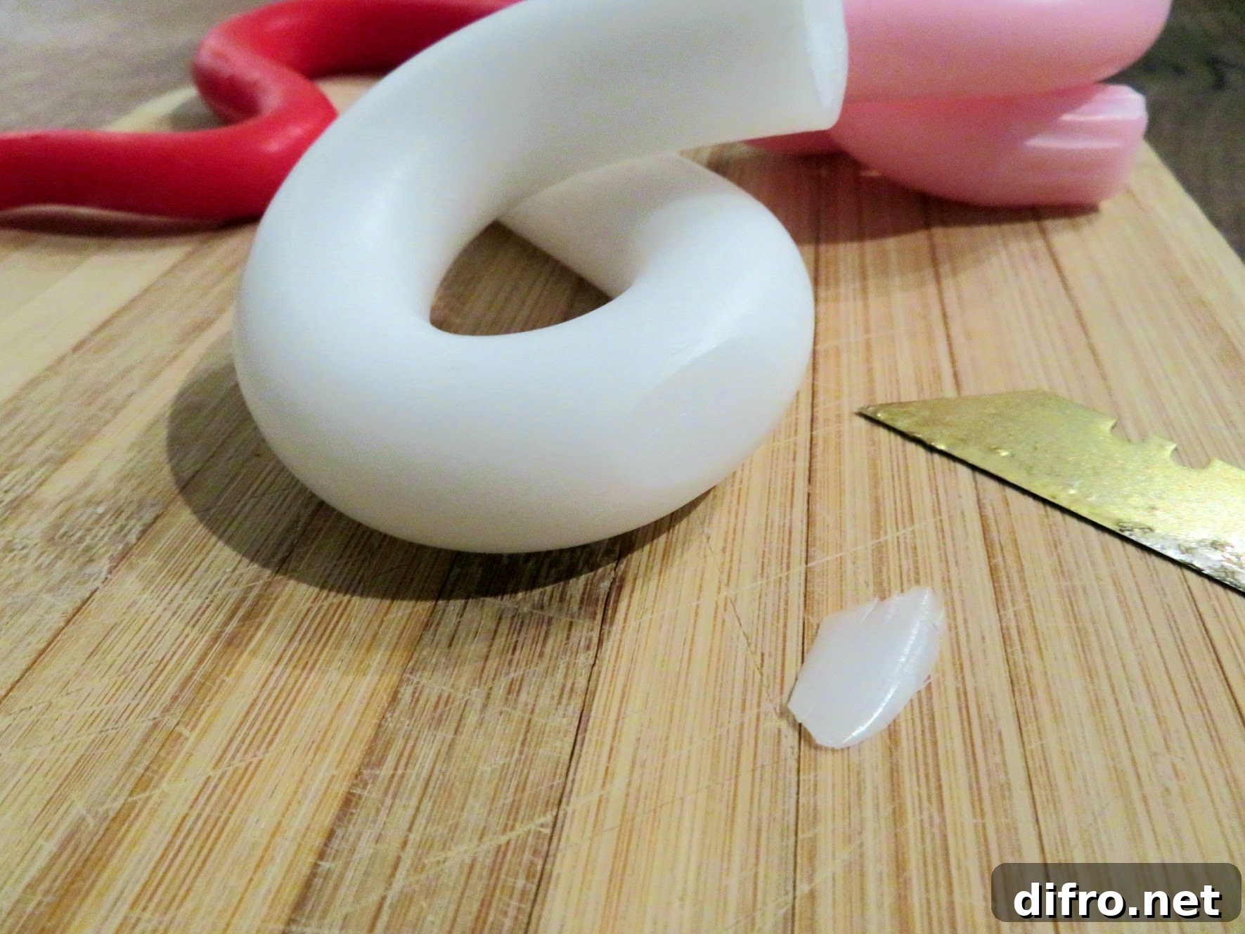 DIY Candle Bending White Taper Candle