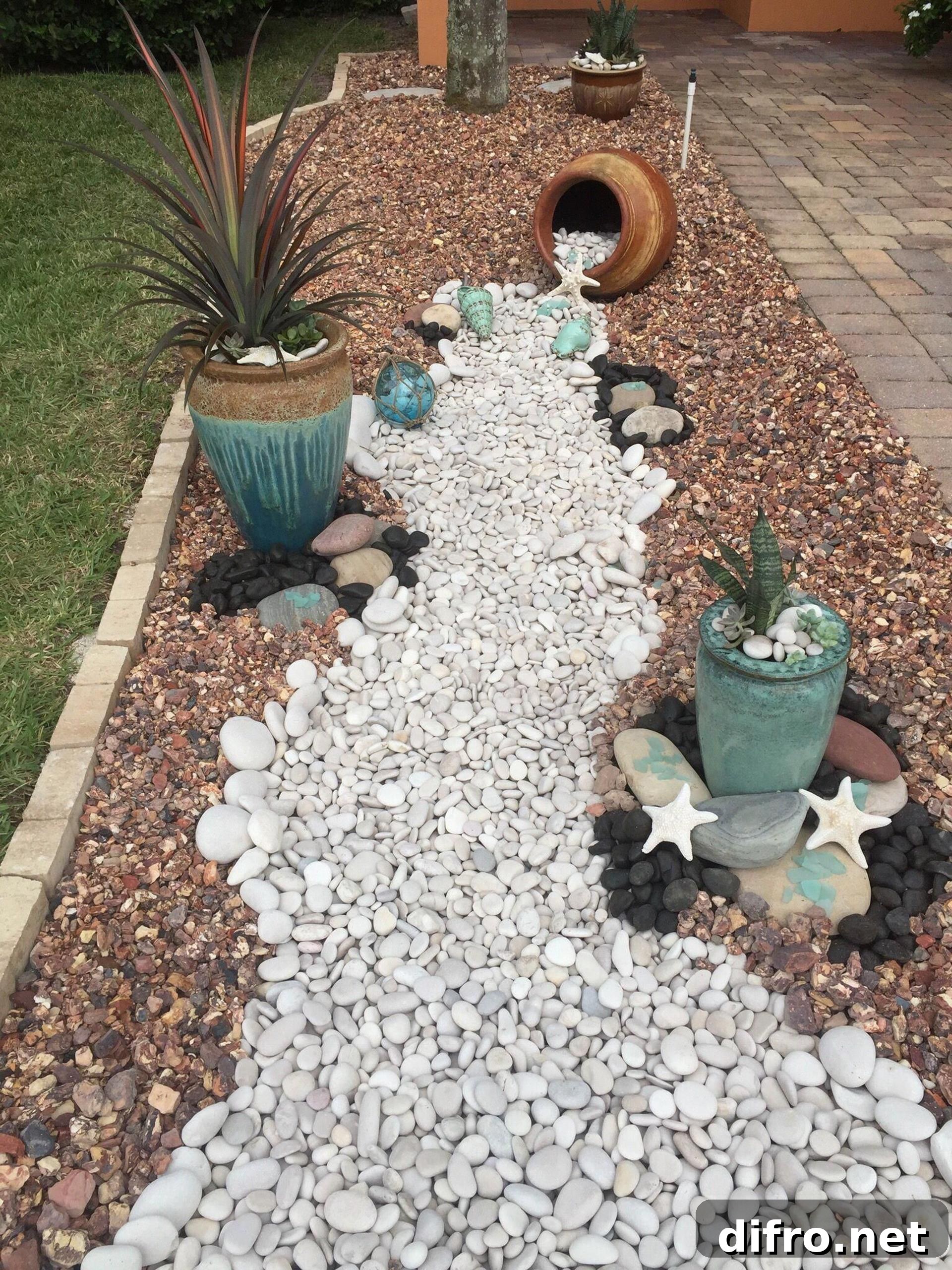 White decorative rocks