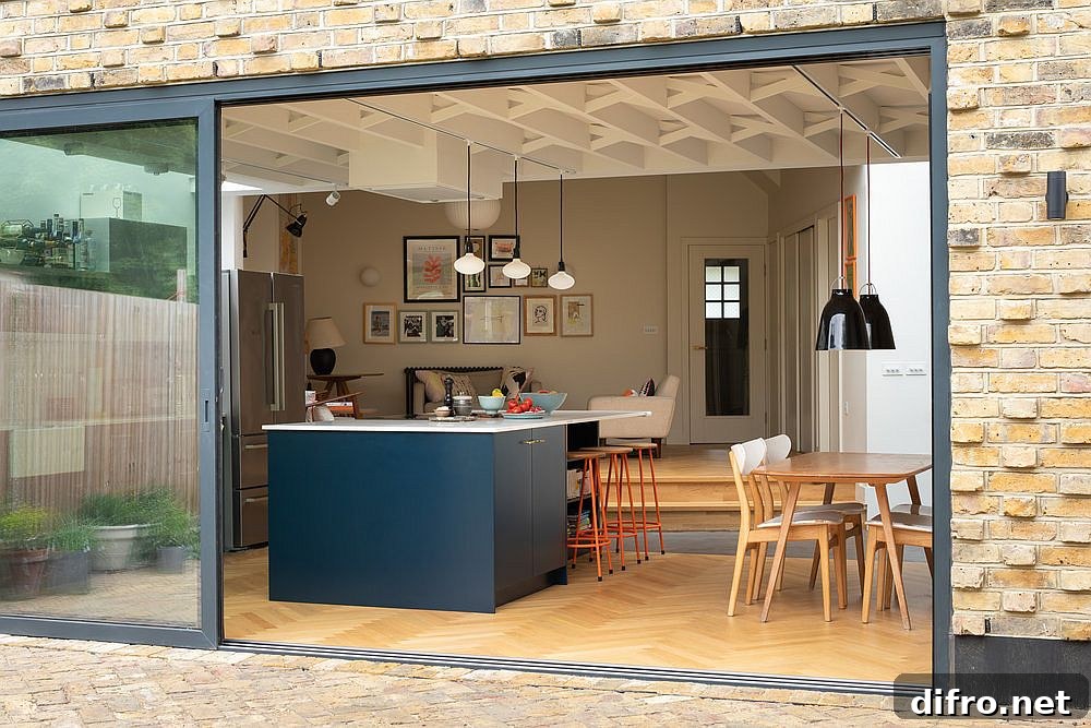 Patchwork brick wall in the garden offering rustic appeal and privacy