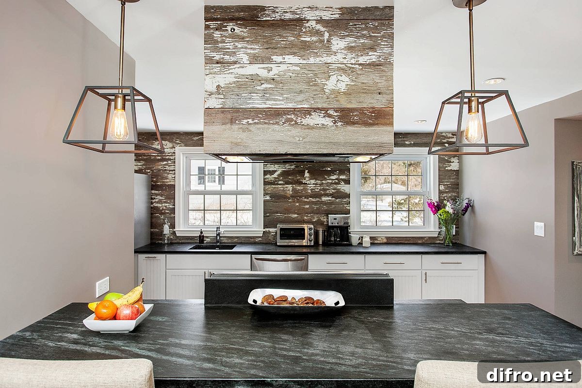 Modern New York kitchen with rustic overtones and smart stone countertops