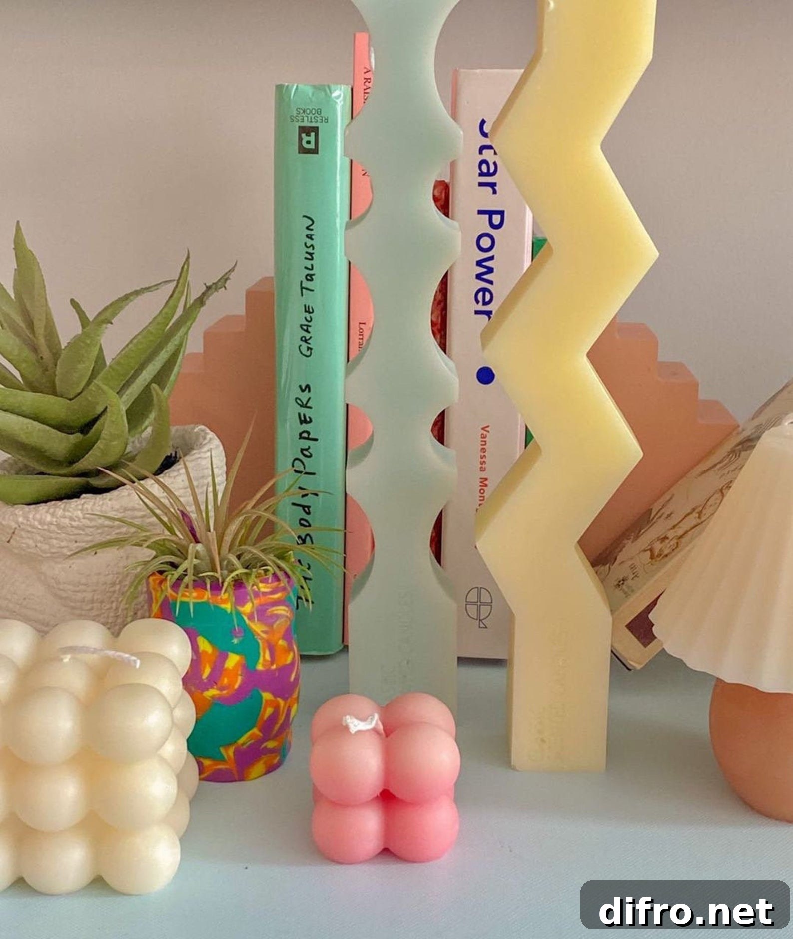 Candle Decorating Ideas Zig Zag Candles