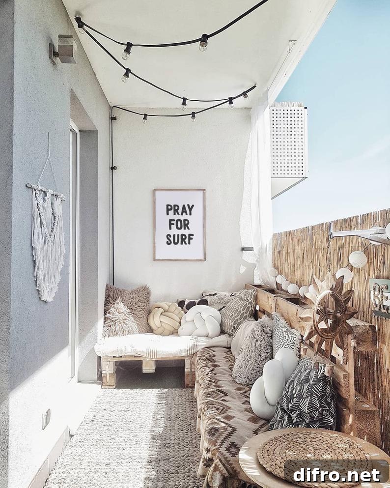 Boho Surf Coastal Patio Decor Surf Print