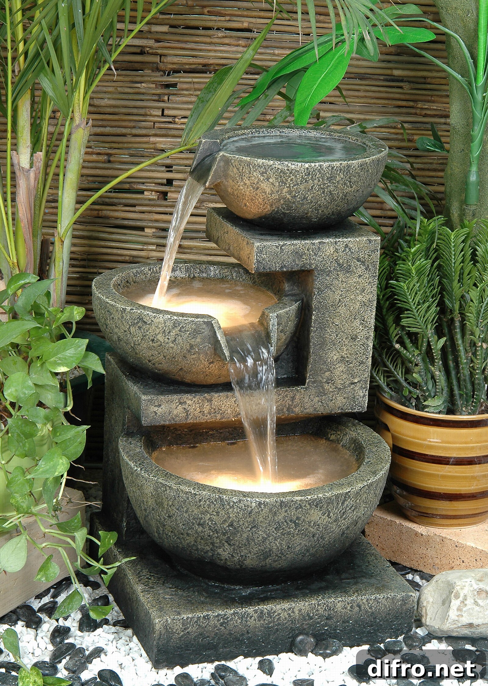 Outdoor Patio Decor Water Feature Water Fountain