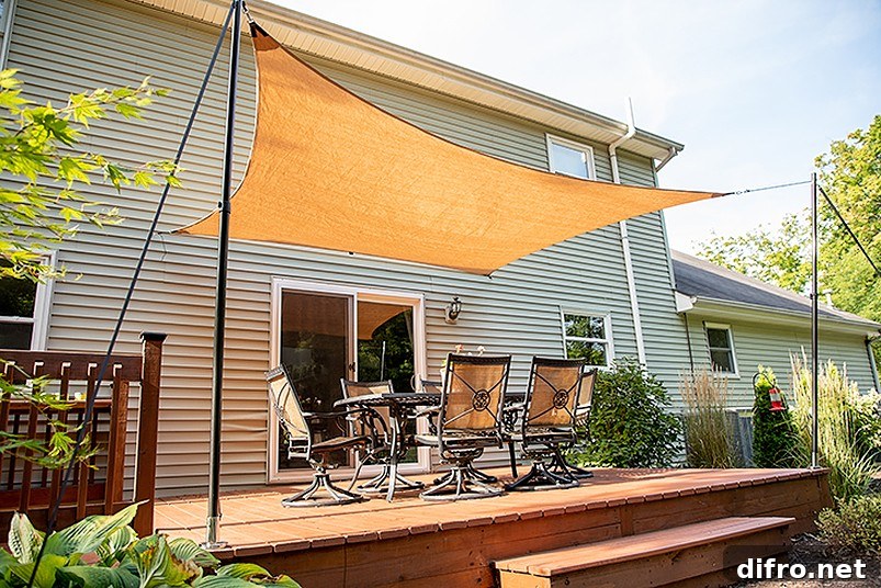 Rectangle shade for patio