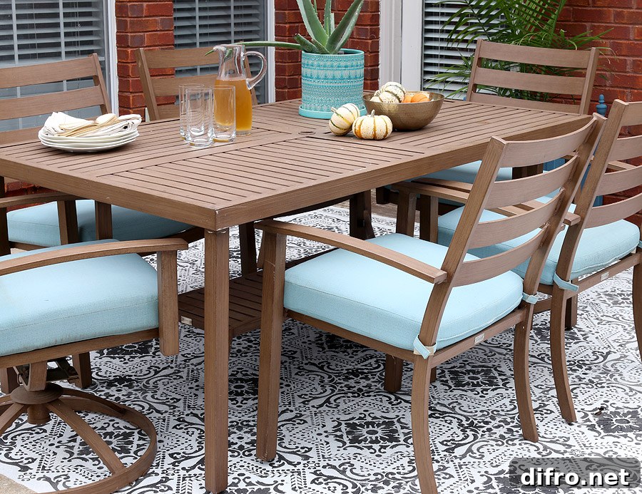 Stenciled Floor
