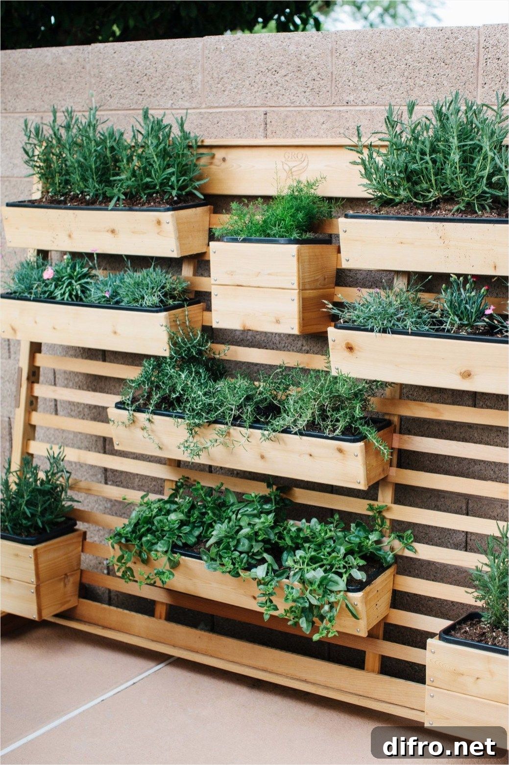 tiered wall planter boxes