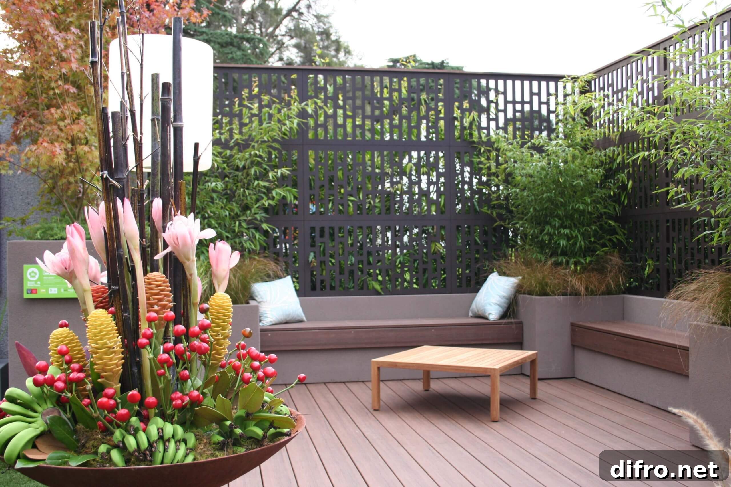 Modern metal Outdeco Privacy Wall