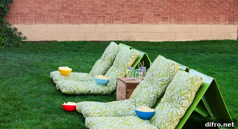 ground chairs on lawn