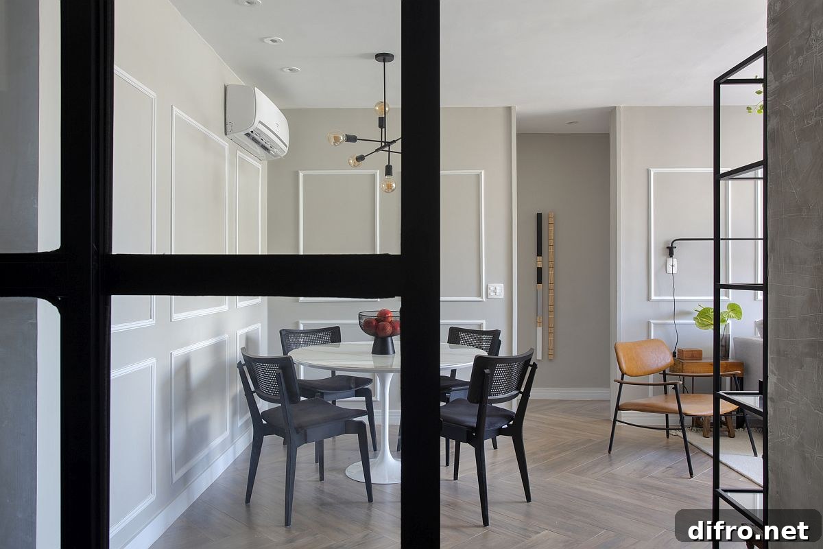 Unique walls inspired by the homeowner's family house