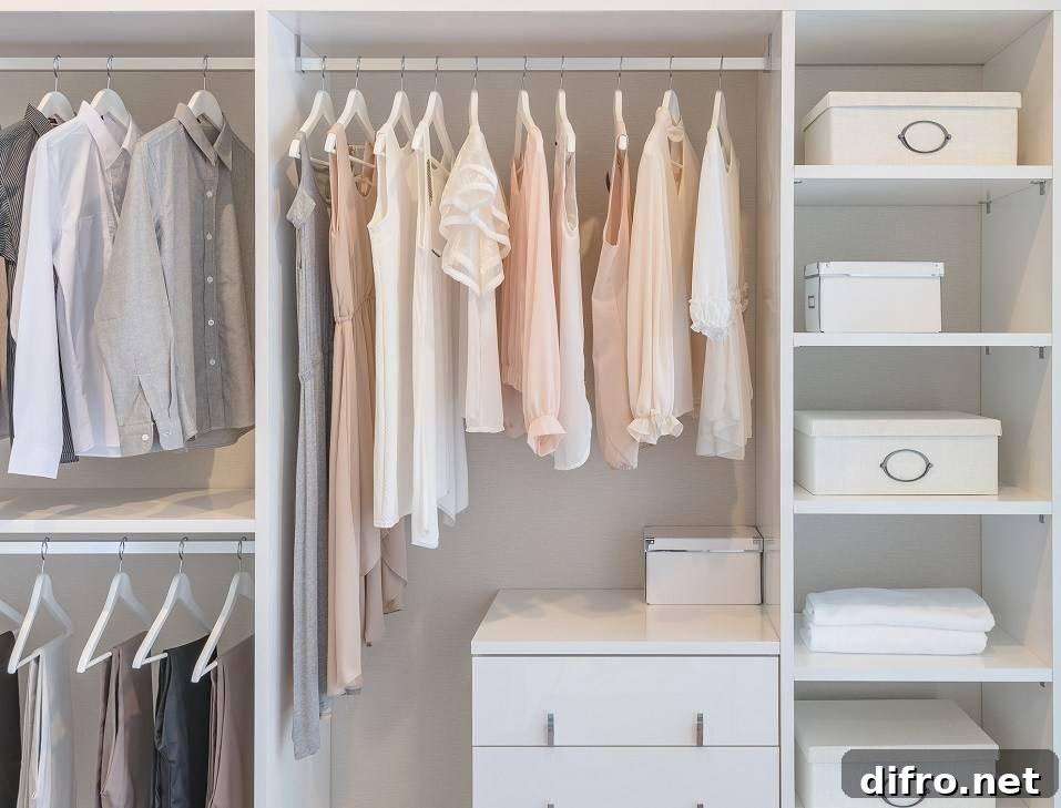 Clothes Rail Above Dresser