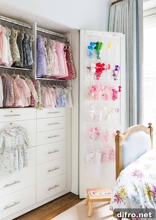 nursery closet baby girl clothes dresses
