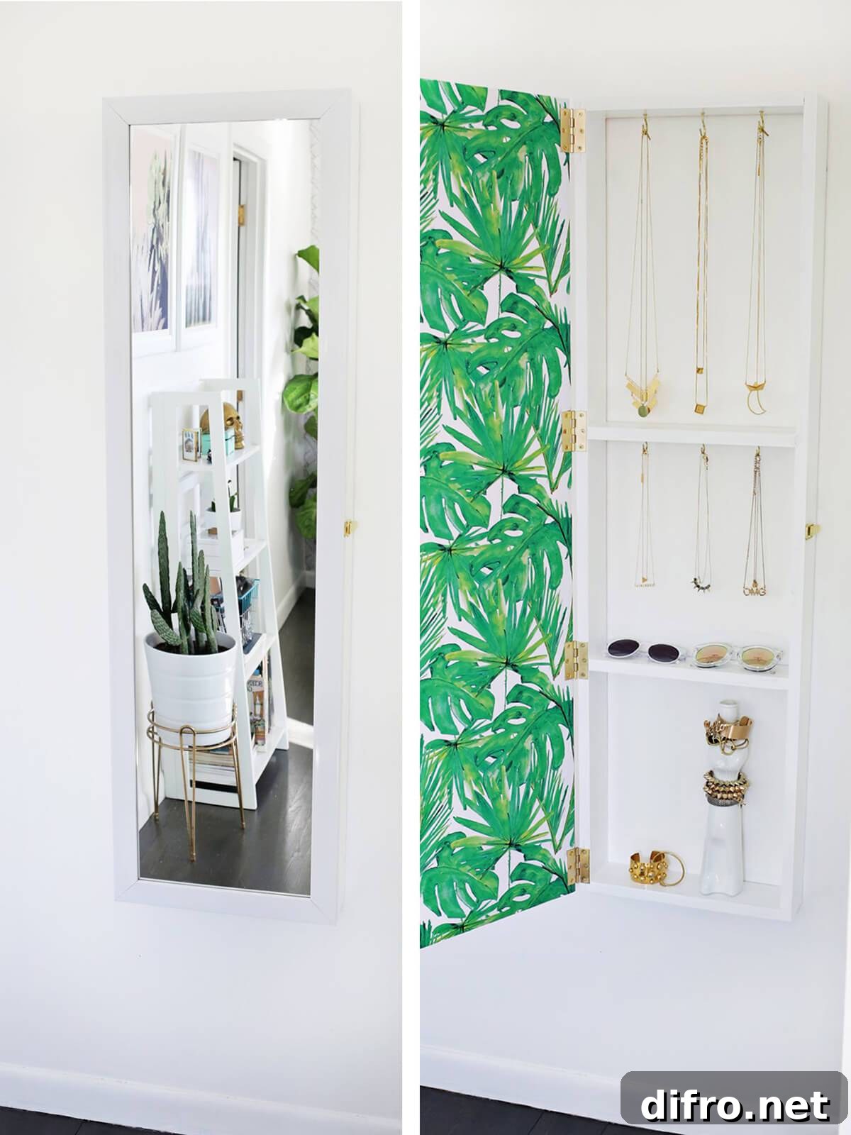 Mirror Jewelry Cabinet