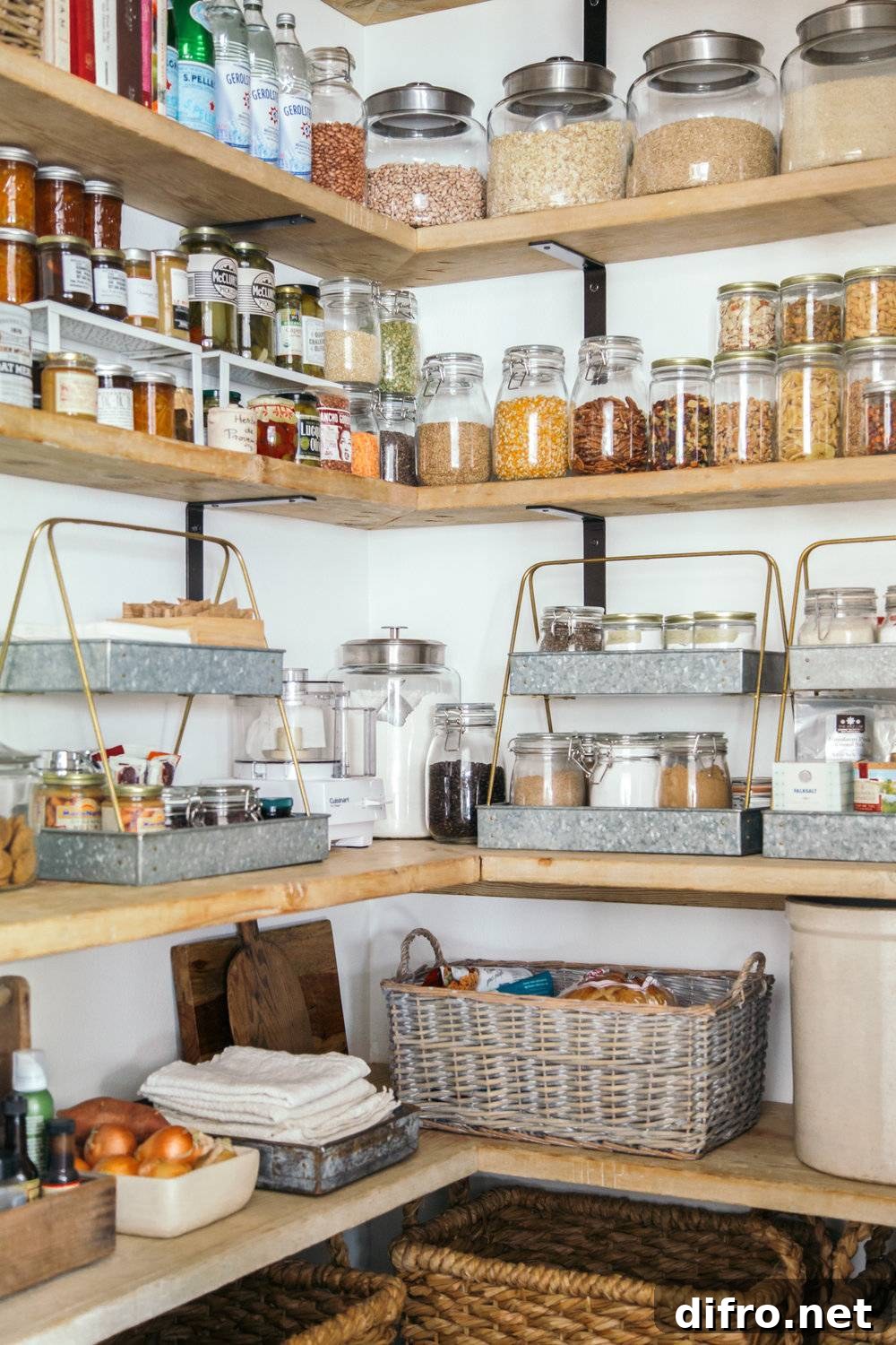 Well organized pantry