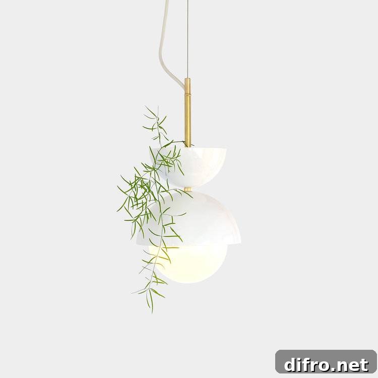 Elegant Hemisphere pendant planter
