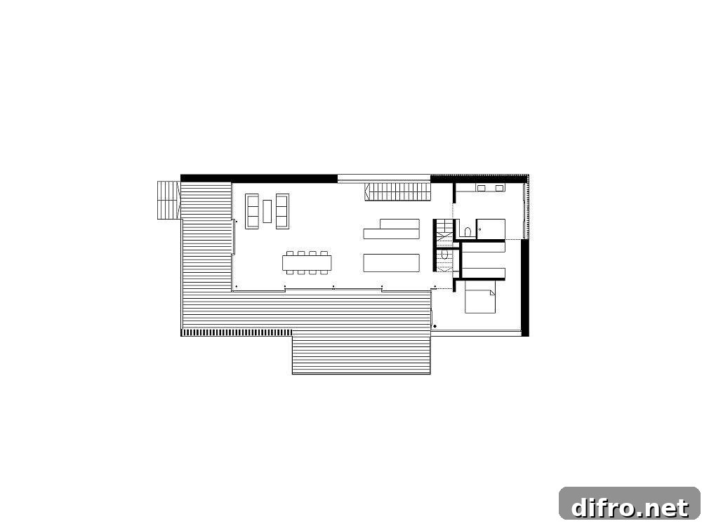 Floor plan of House R