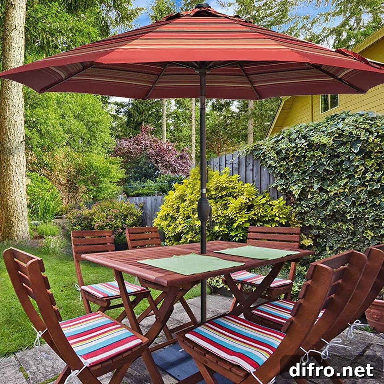 Simple Table Umbrella Shade