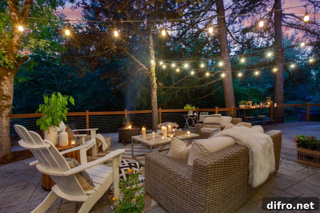 Mix and Match Bulbs over Patio Table