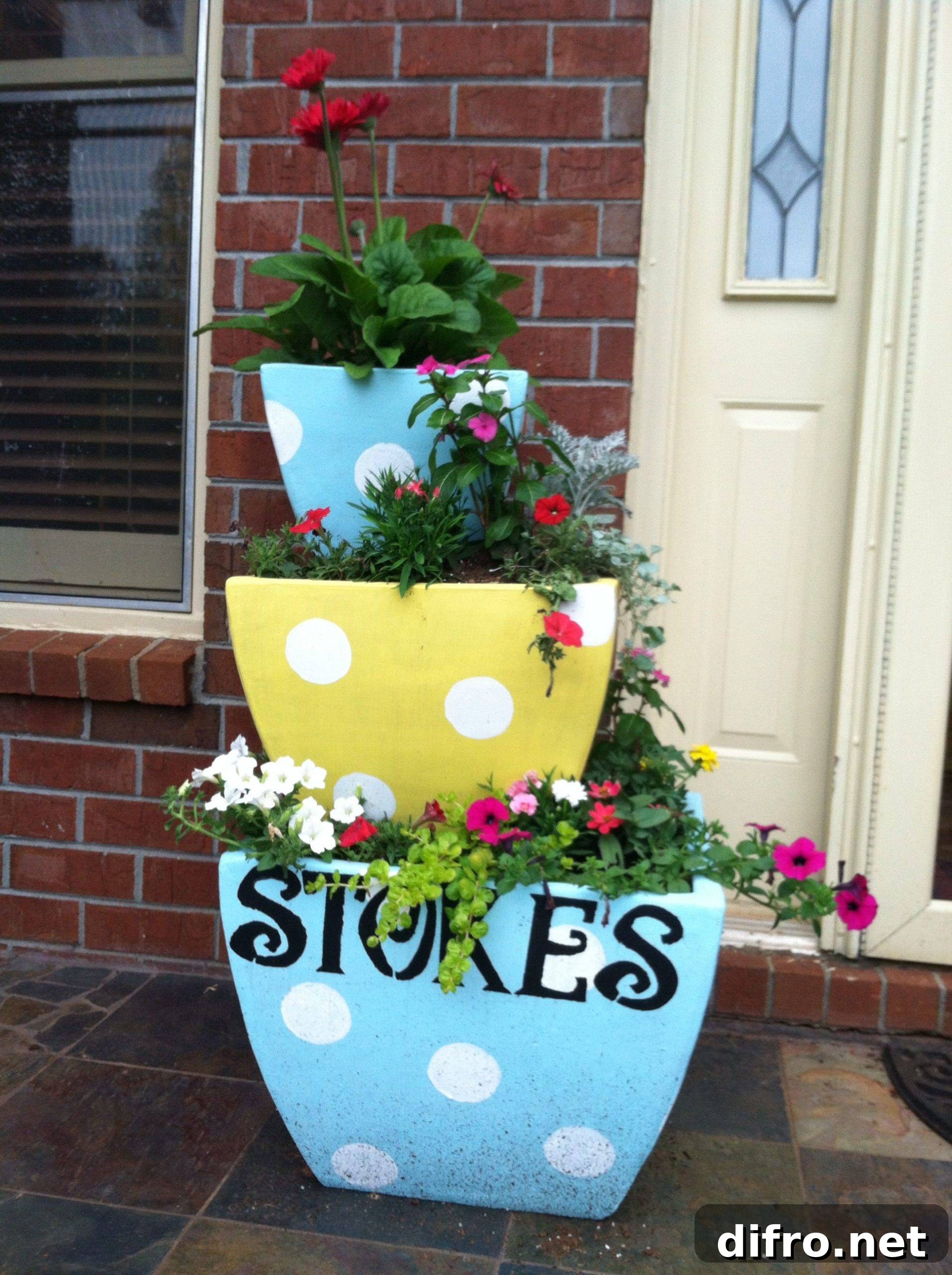 Tiered Flower Pots