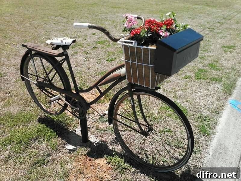 Mailbox on Bicycle