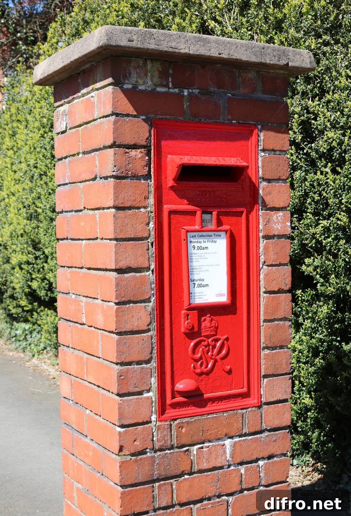 Red Brick Mailbox