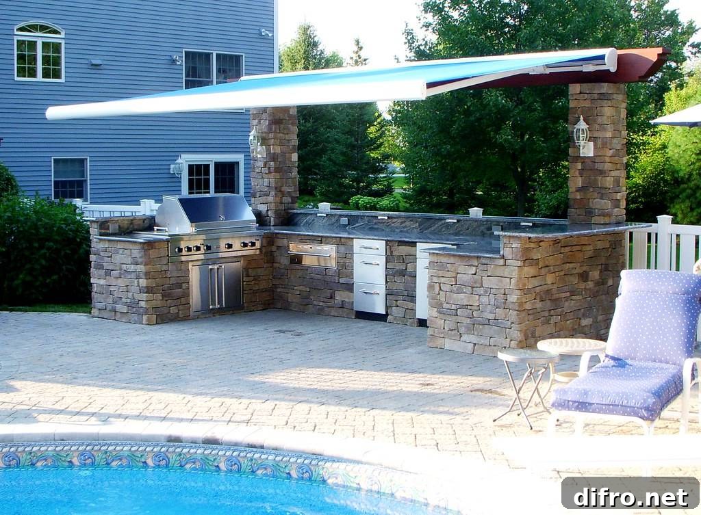 Kitchen with Retractable Canopy